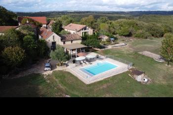Lovely 5 bed stone house, barn to convert, pool and great views