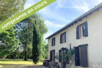 Maison en campagne, un beau parc