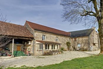 Lovely house in a small hamlet with cottage to restore, pool and land